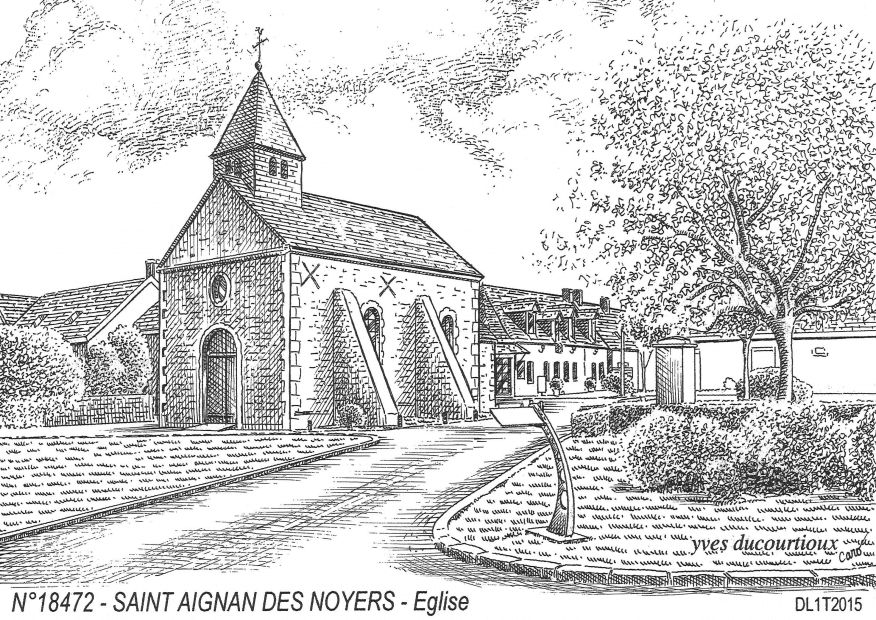 N 18472 - ST AIGNAN DES NOYERS - église